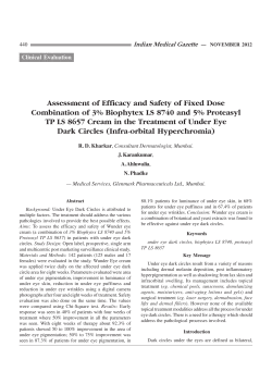 Assessment of Efficacy and Safety of Fixed Dose
