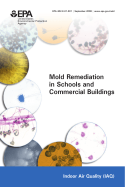 Mold Remediation in Schools and Commercial Buildings Indoor Air Quality (IAQ)