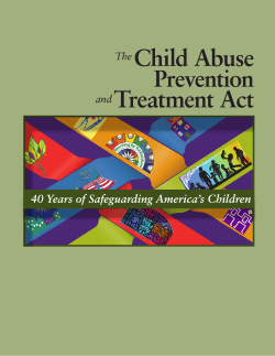The Child Abuse Prevention and Treatment Act: