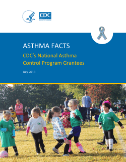 ASTHMA FACTS CDC’s National Asthma Control Program Grantees