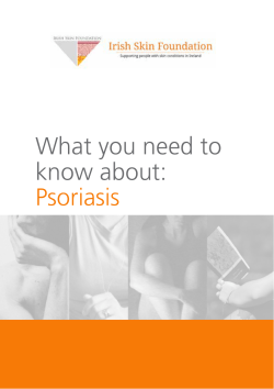 What you need to know about: Psoriasis