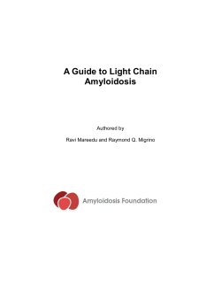 A Guide to Light Chain Amyloidosis Authored by
