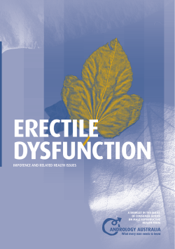 ERECTILE DYSFUNCTION IMPOTENCE AND RELATED HEALTH ISSUES