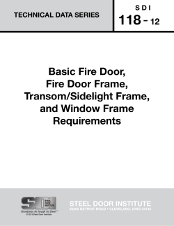 118 - Basic Fire Door, Fire Door Frame,