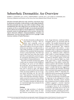 S Seborrheic Dermatitis: An Overview
