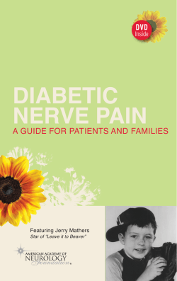 Diabetic Nerve PaiN A guide for pAtients And fAmilies DVD