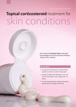 skin conditions Topical corticosteroid