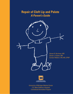 Repair of Cleft Lip and Palate A Parent’s Guide