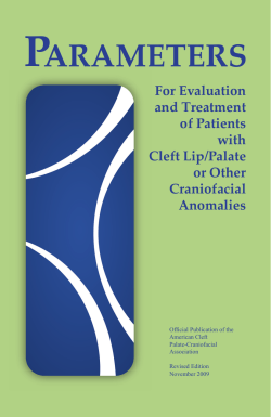 P ARAMETERS For Evaluation and Treatment