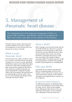 5. Management of rheumatic heart disease