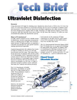 Ultraviolet Disinfection