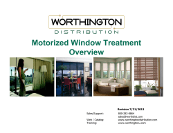 Motorized Window Treatment Overview