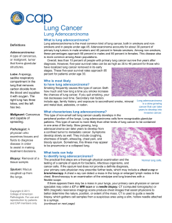 What is lung adenocarcinoma?