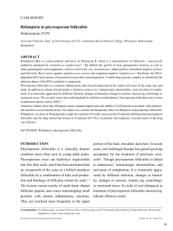 Rifampicin in pityrosporum folliculitis CASE REPORT Hadiuzzaman, FCPS