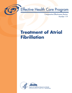 Treatment of Atrial Fibrillation Comparative Effectiveness Review Number 119