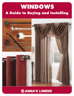 WINDOWS A Guide to Buying and Installing
