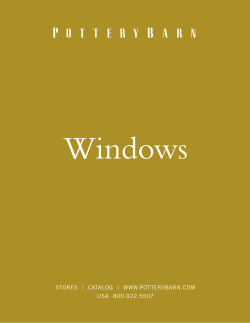 Windows STORES  |  CATALOG  |  WWW.POTTERYBARN.COM