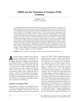 EMDR and the Treatment of Complex PTSD: A Review Cambridge,  Massachusetts
