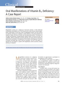 Clinical Oral Manifestations of Vitamin B Deficiency: A Case Report