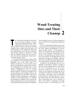 T 2 Wood-Treating Sites and Their