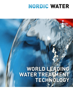 World leading Water treatment technology