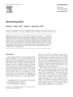 Dermatomyositis *, Robert L. Wortmann, MD Jeffrey P. Callen, MD