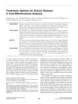 Treatment Options for Graves Disease: A Cost-Effectiveness Analysis