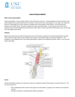 Lateral Epicondylitis