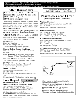 After Hours Care Pharmacies near UCSC