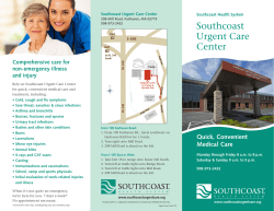 Southcoast Urgent Care Center Comprehensive care for