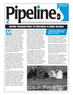 M Aerobic Treatment Units: An Alternative to Septic Systems This issue of