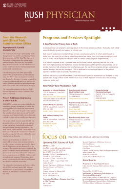 Rush  physician Programs and Services Spotlight