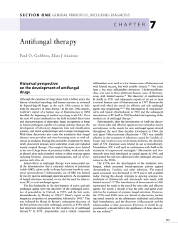 7 Antifungal therapy c h a P t e r