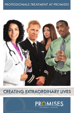 CREATING EXTRAORDINARY LIVES PROFESSIONALS TREATMENT AT PROMISES
