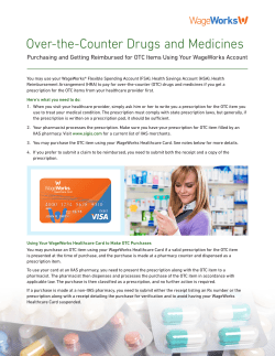 Over-the-Counter Drugs and Medicines