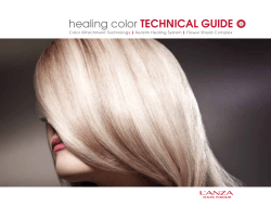 healing color TECHNICAL GUIDE Color Attachment Technology Keratin Healing System