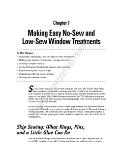Making Easy No-Sew and Low-Sew Window Treatments Chapter 7