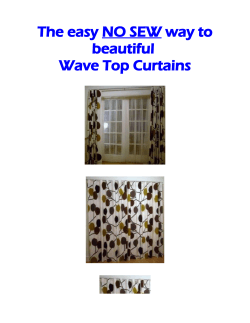 The easy NO SEW way to beautiful Wave Top Curtains