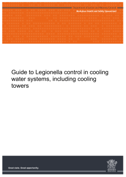 Guide to Legionella control in cooling water systems, including cooling towers