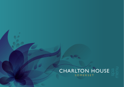 CHARLTON HOUSE spa menu S O M E R S E T