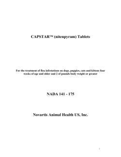 CAPSTAR (nitenpyram) Tablets