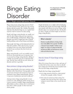 Binge Eating Disorder WIN Weight-control Information Network