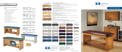 FLAT TOP TREATMENT TABLES  Style Line, Panel Leg, Treatment Tables feature:
