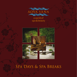 Spa Days &amp; Spa Breaks a world of spa &amp; beauty