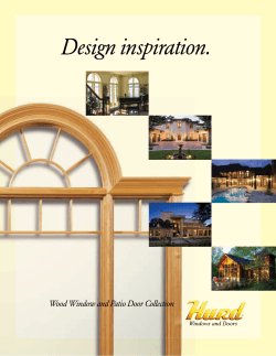 Design inspiration. Wood Window and Patio Door Collection