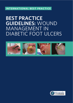 BEST PRACTICE GUIDELINES: MANAGEMENT IN DIABETIC FOOT ULCERS