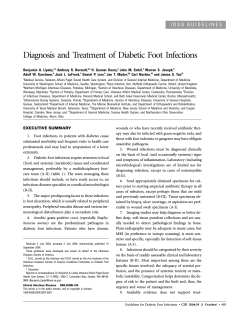 Diagnosis and Treatment of Diabetic Foot Infections