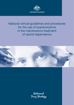 National clinical guidelines and procedures for the use of buprenorphine
