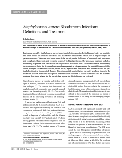 Staphylococcus aureus Definitions and Treatment