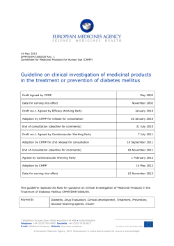 Guideline on clinical investigation of medicinal products